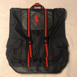 Ralph Lauren Polo Logo Backpack Bag